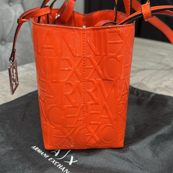 Armani Exchange Vibrant Orange Mini Bag - Picture 5 of 7